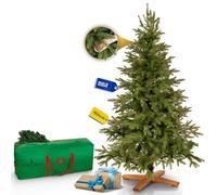 Royal Trees Albero di Natale artificiale 150 cm - Albero di Natale realistico con 310 punte e robusto supporto in legno - Albero di Natale per soggiorno decorazione inclusa custodia
