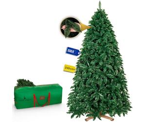 Royal Trees Albero di Natale artificiale 240 cm - Pino della foresta artificiale, realistico albero di Natale con 1084 punte, albero di pino denso grande con robusto supporto in legno e pratica