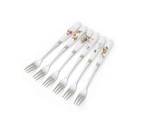 Royal Worcester, forchette da pasticceria S/6, multicolore