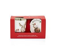 Royal Worcester WNOZ3943-XG Tazza, Porcellana Bone, Multicolore