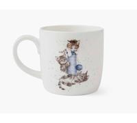 Royal Worcester Wrendale Deigns Cattitude & Threes a Crowd - Tazza in ceramica, 0,3 l, motivo: gatto e gattino