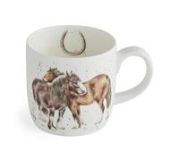 Royal Worcester Wrendale Deigns Side By Side - Tazza in ceramica con cavallo, 0,3 l