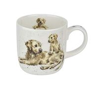 Royal Worcester Wrendale Designs boccale "Devozione" d'oro Labradour 0.3L
