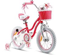 RoyalBaby Stargirl Bicicletta per bambini Ragazza Bicicletta con freno a mano e sottobicchiere 16 pollici Da anni Bicicletta per bambini Rosa