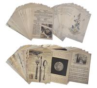 RoyalChic 150 Pezzi Carta Scrapbooking 14x20cm, 5 Stili Vintage Decoupage Carta Decorativa, Scrapbooking Accessori per Journaling Quaderno Calendario Album Fotografico DIY Artigianato