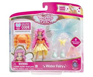 Royale High 3” Water Fairy Fashion Doll - 1 Figure with 9 Fashion Accessories - Virtual Item Code Included - Series 2 - Ages 5+
