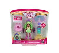 Royale High Bambola alla moda Nature Mermaid da 7,6 cm - 1 figura con 9 accessori moda - Codice articolo virtuale incluso - Serie 3 - Età 5+