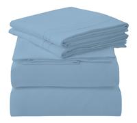 ROYALE LINENS - Lenzuolo per letto king size 4 pezzi - Set di biancheria da letto in morbida microfibra spazzolata 1800 - 1 lenzuolo con angoli,