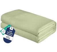 Royale Linens Lenzuolo sopra per letto king size, morbido e traspirante, in microfibra 1800 spazzolata, qualità da hotel, fresco e morbido, lenzuolo sopra venduto separatamente, lenzuolo superiore per