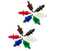 ROYALEAD 10 beccucci versatori in plastica per liquori, vino, cocktail, bevande, olio, facili da usare