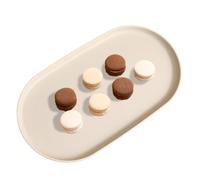 ROYALEAD Vassoio da portata ovale in plastica da cucina, frutta, dessert, multifunzione, organizer per piatti da scrivania, cosmetici, gioielli, crema