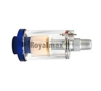 Royalmax Filtro Regolatore Aria Acqua per Pistola a spruzzo 1/4'' BSP Mini Filter Trap