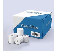RoyalOffice Rotoli Termici 57x30 mt per Registratori di Cassa POS Bancomat Carta Termica 55gr (100)