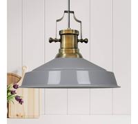 ROYALTECH Lampada a sospensione Augusta, grigia, Ø 40 cm, metallo ROYALTECH