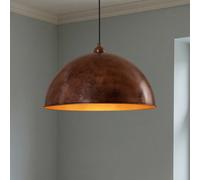 ROYALTECH Lampada a sospensione Casimir, rame brunito, Ø 50 cm, metallo, E27 ROYALTECH