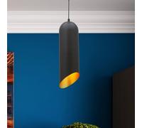 ROYALTECH Lampada a sospensione Kerina, nera, Ø 12 cm, metallo, E27 ROYALTECH