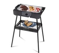 ROYALTY LINE, Barbecue Elettrico 2000W RLSBGT2000, Compatto e Pieghevole, Ideale per Balcone e Terrazzo, Facile da Usare, Perfetto per Carni e Verdure, Design Pratico e Sicuro