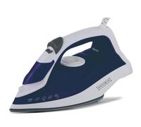 ROYALTY LINE, Ferro da stiro a vapore Blu 2200W Modello RLDB15413-BLU, Piastra CeraGlide, Serbatoio 240ml, Vapore Verticale, Funzione Autopulente, Ideale per Tutti i Tessuti