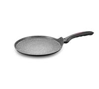 ROYALTY LINE, Pancake in alluminio forgiato con rivestimento marmorizzato, compatibile con tutte le fonti di calore, 28 cm, colore marmo Ideale per pancake sempre perfetti