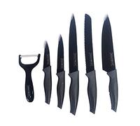 Royalty Line Set Coltelli 5 pz. in acciaio rivestiti manico carbonio e pelapatate in omaggio