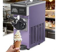 RoyceBee Macchina per Soft Serve Mono Gusto, Commerciale da Banco 4-5 kg/h, Touch Display & Self-Cleaning, per Pasticceria, Gelateria, Bar, caffè, Uso Domestico, Chiosco Purple