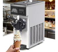 RoyceBee Macchina per Soft Serve Mono Gusto, Commerciale da Banco 4-5 kg/h, Touch Display & Self-Cleaning, per Pasticceria, Gelateria, Bar, caffè, Uso Domestico, Chiosco MilkyWhite