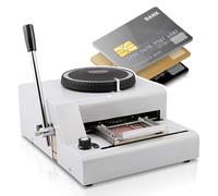 RoyceBee Stampante Manuale per Timbri In Pvc/Id/Carta di Credito con Codice a 72 Caratteri, Macchina per Timbri in Pvc per Carte Regalo, Macchina per Timbri Tipografici