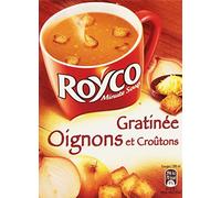Royco Minute Zuppa disidratata con cipolle e crostini di pane 4 bustine da 20 cl - 64 g - Confezione da 6