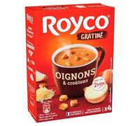 Royco - Minute Zuppa Gratin Di Cipolle E Crostini 60G - Lot De 4 - Prezzo Per Lotto - Consegna Veloce