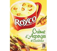 Royco - Zuppa disidratata con crema di asparagi e crostini, 4 bustine da 20 cl, 60 g