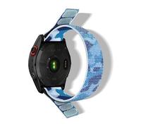 RoYiio Cinturino per Garmin Quatix 8 47mm/Quatix 7 Pro/Tactix 8 47 mm/Fenix8 47mm/7Pro/6Pro, Comodo Adesivi Magici QuickFit 22mm Nylon Cinturino per Descent G2/Fenix E/Epix 2 - Mimetico Blu