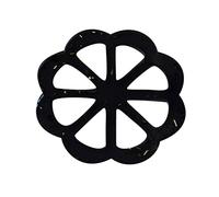 ROYJJ 4 "Cup Mats Pads Pot Pads Sottobicchieri Resina Colore Nero Hollow Design Fiore Forme Regali Per L'inaugurazione Della Tazza Mats Per Armadi