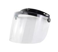ROYJJ Antivento 3-Snap Lens Shield per caschi moto Up Down Open Face Anti abbagliante casco accessori testa caso schiuma specchio antivento forte luce specchio di sicurezza pezzo