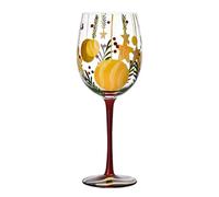 ROYJJ Calice da vino a tema natalizio Sofisticato Calice da champagne a stelo alto eleganti calici per uso festivo accessori per vino stagionali