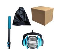 ROYJJ Collettore d'ingrandimento regolabile della frutta e del dado della lega di alluminio con la rete di grande capacità adatta a raccolta di giardinaggio