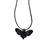 ROYJJ Dark Punk Spiders - Collana con ciondolo a forma di croce unico, catena per clavicola, hip hop, falena, collana girocollo regolabile con ciondolo a croce punk, per persone, Misura unica, come