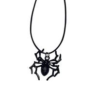 ROYJJ Dark Punk Spiders - Collana con ciondolo a forma di croce unico, catena per clavicola, hip hop, falena, collana girocollo regolabile con ciondolo a croce punk, per persone, Misura unica, come