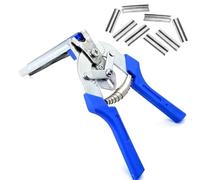 ROYJJ Pinza per recinzioni in filo di acciaio resistente, per gabbie per animali, include 600 m di clip con impugnatura ergonomica per una rilegatura sicura