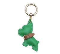 ROYJJ Portachiavi in pelle PU con cane francese adorabile ciondolo portachiavi appeso ornamento per auto e borse portachiavi alla moda per giovani, Verde, Z