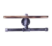 ROYJJ Portarotolo di carta industriale Montaggio a parete con mensola in legno per bagno bagno portarotolo di carta industriale organizzatore per stanza con armadio rack in legno per armadi da cucina