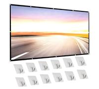 ROYJJ Proiezione Film Schermo Per Home Theater Proiettore 150 "16:9 Pieghevole Portatile Doppio Parteggiato Proiettore Portatile