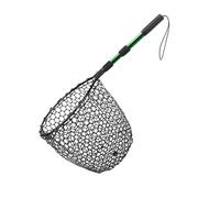 ROYJJ Rete da pesca telescopica leggera delle leghe di alluminio con le maglie dei siliconi e la maniglia ergonomica per la pesca all'aperto