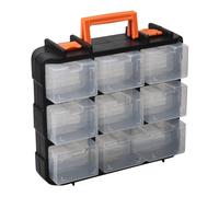 ROYJJ Scatola portautensili portatile con scomparti multipli e divisori rimovibili per viti dadi bulloni organizzazione efficiente