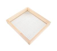 ROYJJ Setaccio da giardino in legno strumento per il giardinaggio del suolo setaccio per terra rete sporca strumenti da giardino portatili per piante bonsai pietra setaccio sabbia sabbia setaccio