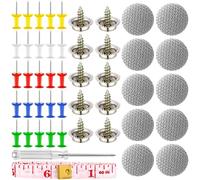 Royouzi 65 Pezzi Kit Riparazione Cielo Auto, Riparazione Automobilistica Rivetti Pulsante di Riparazione, Riparazione Rivetti Pulsante a Auto Tetto Cielo Rivestimento di Padiglione per Tutte Auto