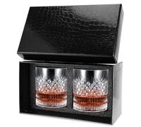 Royouzi Set 2 Bicchieri Whisky 300 Ml - Per Scotch, Brandy, Rum, Martini - Regalo Personalizzato Per Uomini, Compleanno e Amanti Del Whisky