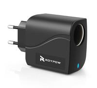 RoyPow Adattatore di alimentazione per auto 24 W AC a DC 230 V a 12 V/2 A convertitore di tensione raddrizzatore con presa accendisigari