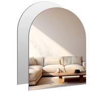ROYUEXT 2 specchietti ad arco autoadesivi per bagno, 40 x 30 cm, immagine HD, specchio decorativo da parete per soggiorno, bagno degli ospiti, camera da letto, fai da te