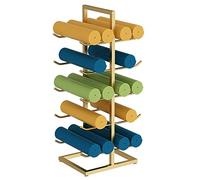 ROYUMI Supporto per tappetino da yoga multistrato resistente, per 20 tappetini da yoga, supporto per tappetino da yoga con base stabile, organizer per attrezzature da allenamento