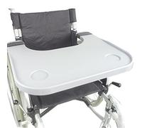 Royyalpa Tavolo da pranzo per sedia a rotelle, tavolo da pranzo rimovibile con 2 portabicchieri per disabili, lettura mangiare giocare